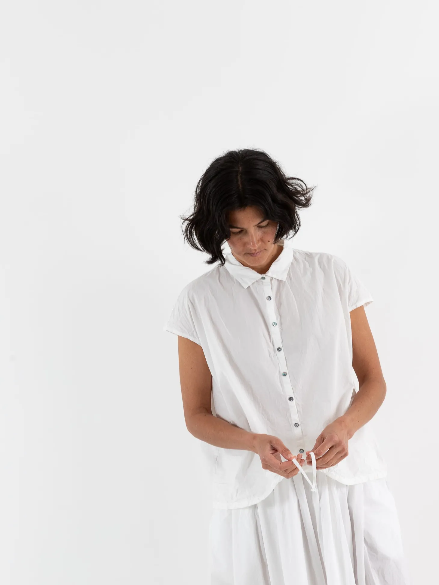 Album Di Famiglia Short Sleeveless Tie Shirt