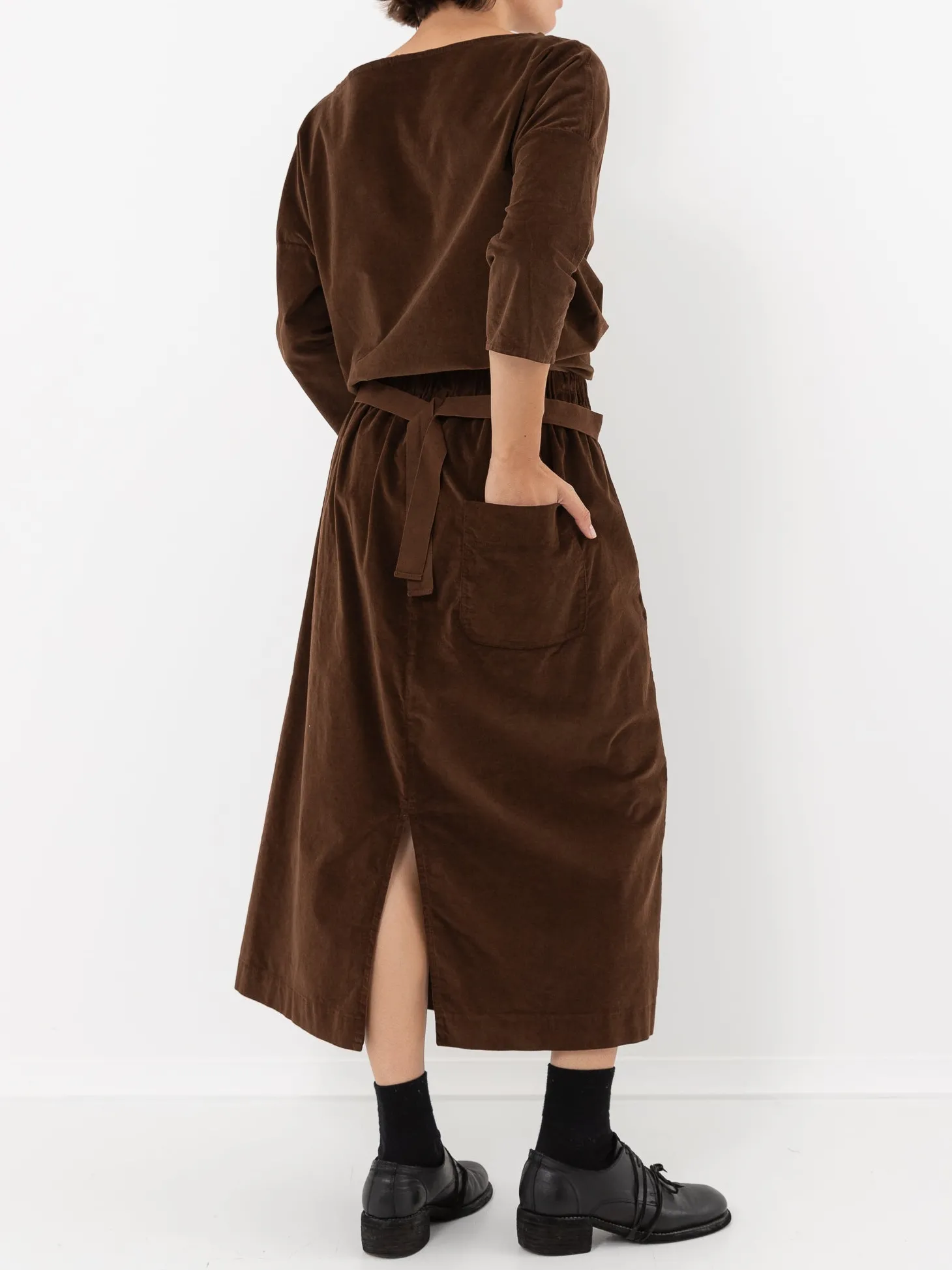 Album Di Famiglia Velvet Wrap Skirt