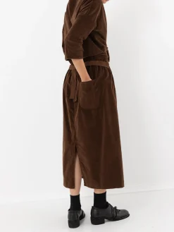 Album Di Famiglia Velvet Wrap Skirt