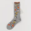 Antipast Bouquet Socks in Light Grey