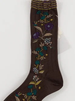 Antipast Bouquet Socks in Brown