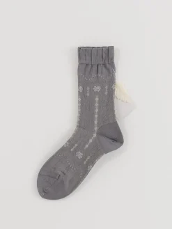 Antipast Lace Fun Socks in Grey