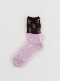 Antipast Lily of the Valley Socks in Lavender