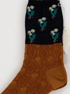 Antipast Lily of the Valley Socks in Camel