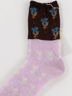 Antipast Lily of the Valley Socks in Lavender