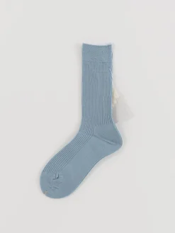 Antipast Rib Socks in Light Blue
