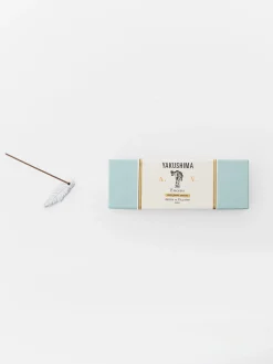 Astier de Villatte Yakushima Incense with Ceramic Flower Holder