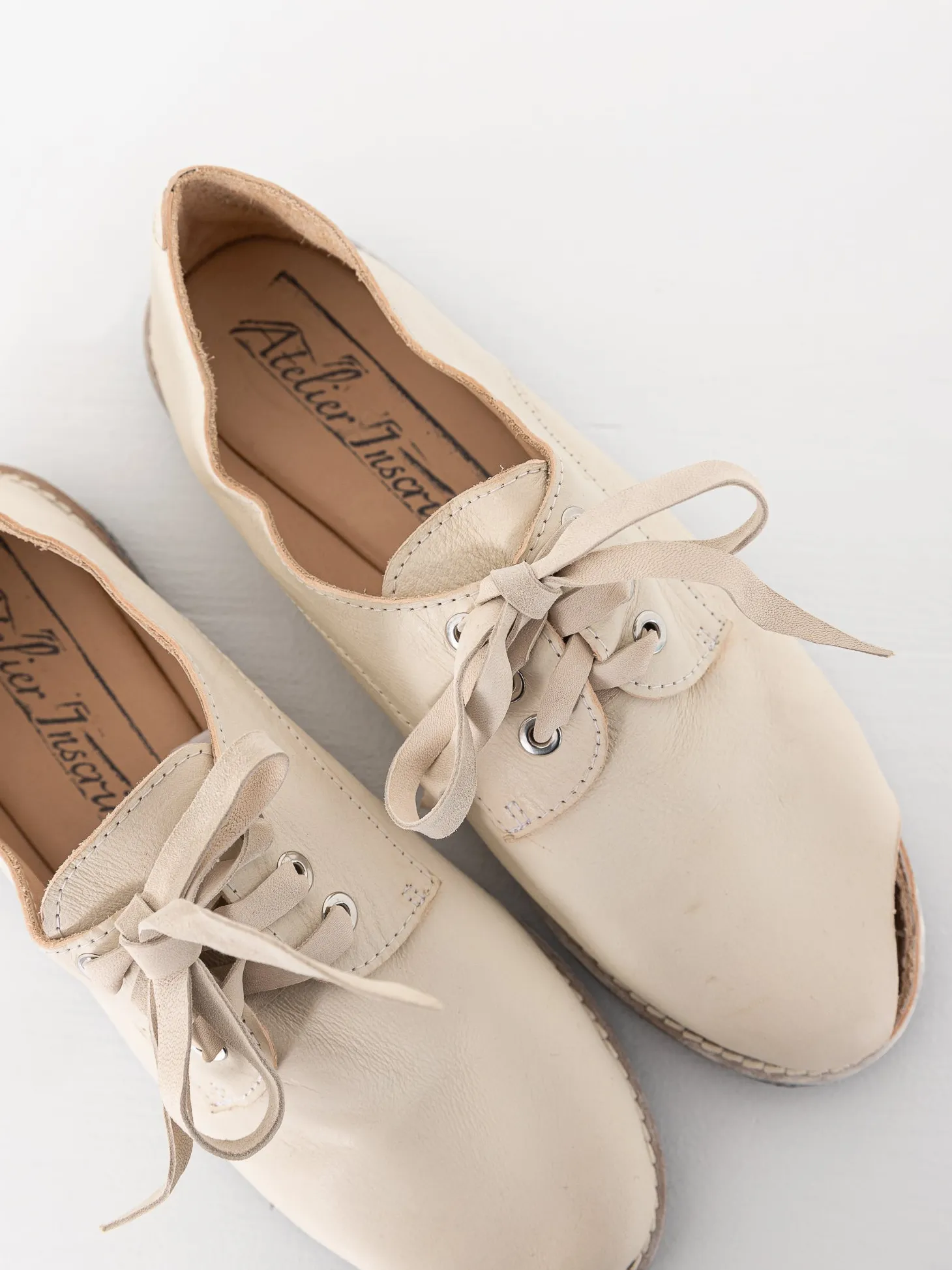 Atelier Inscrire Luis Tie Shoe, Natural