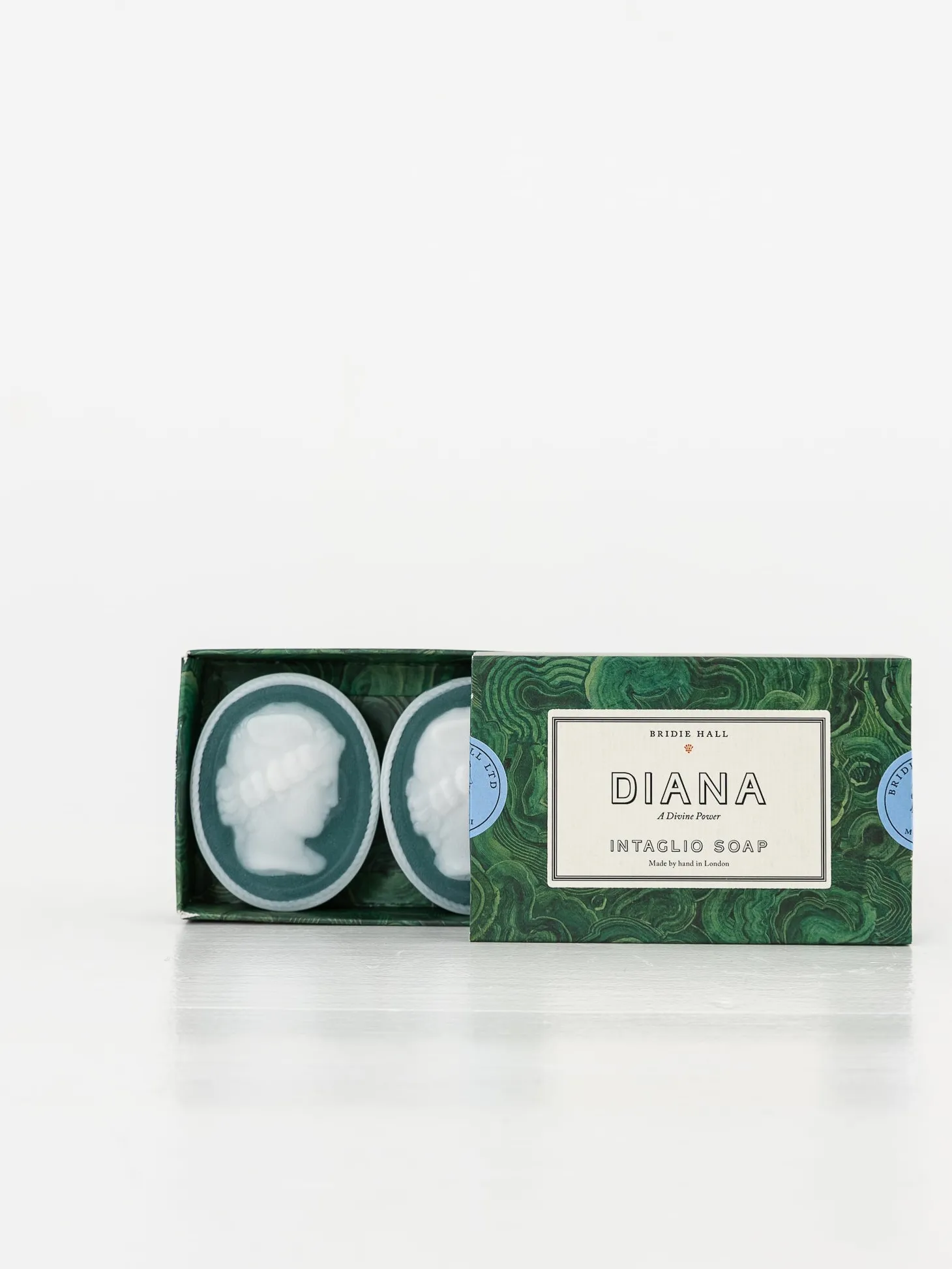 Bridie Hall Diana Intaglio Soap, Aqua Minerals & Sea Kelp