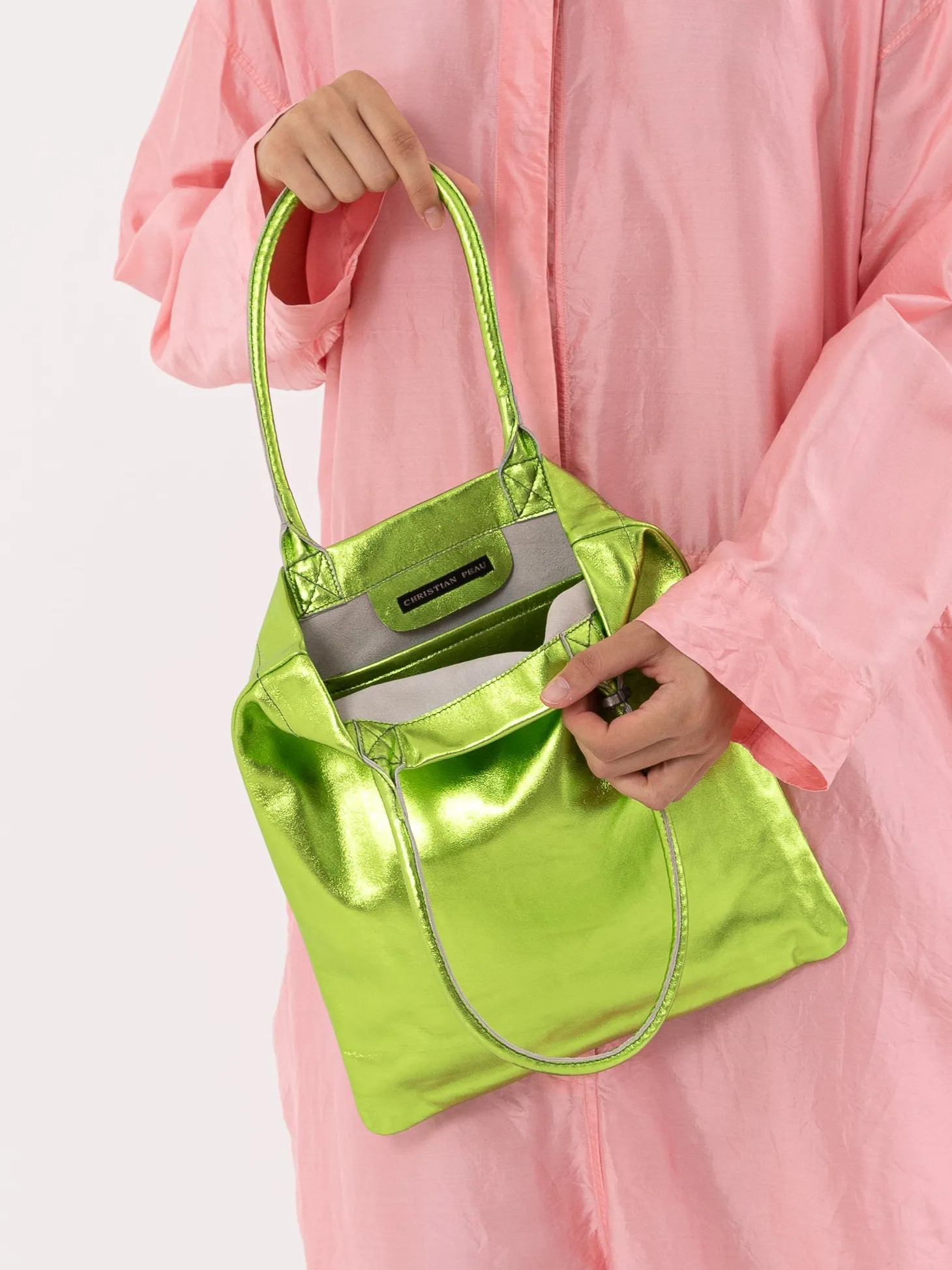 Christian Peau Small Tote, Green