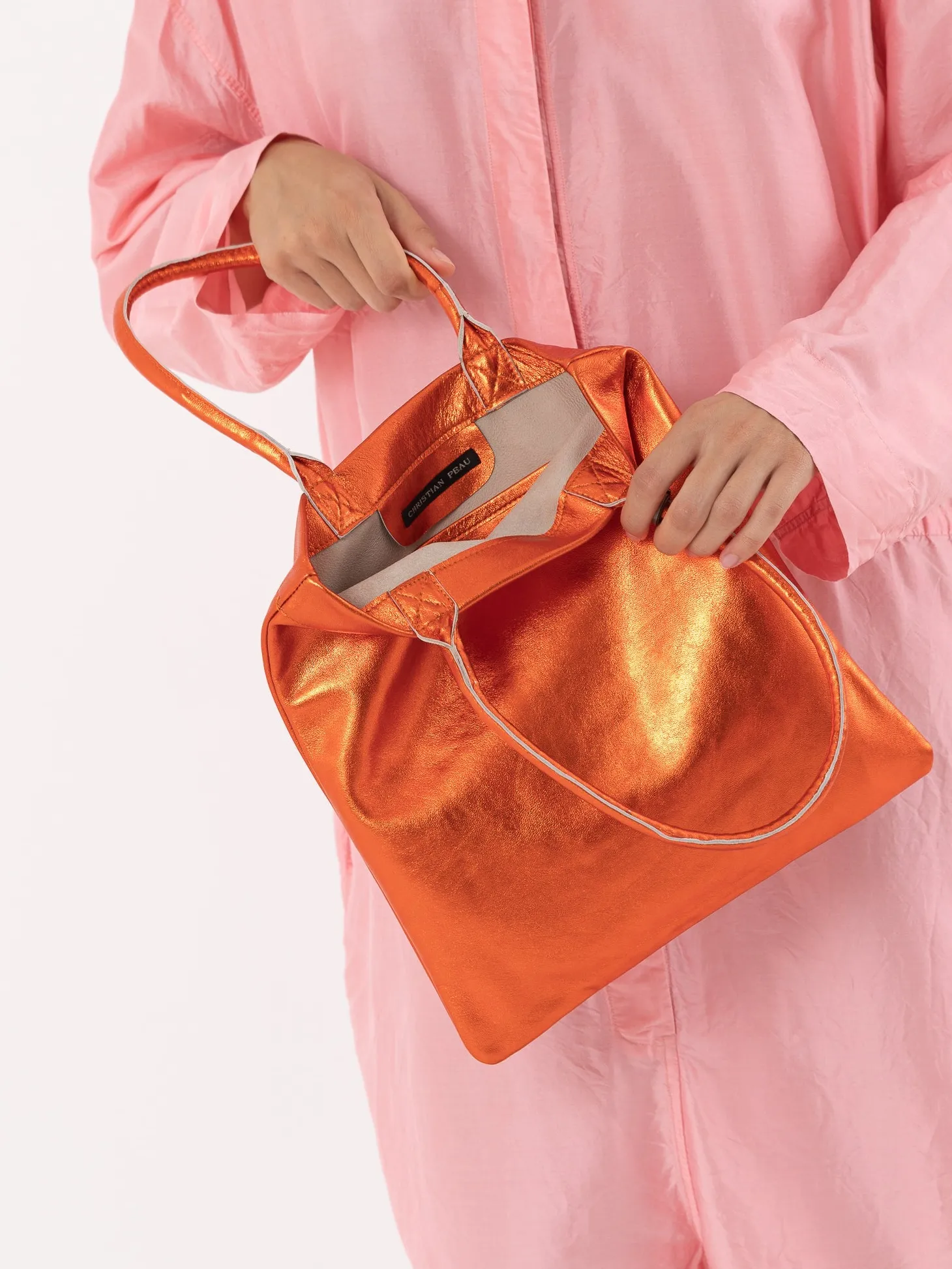 Christian Peau Small Tote, Marigold