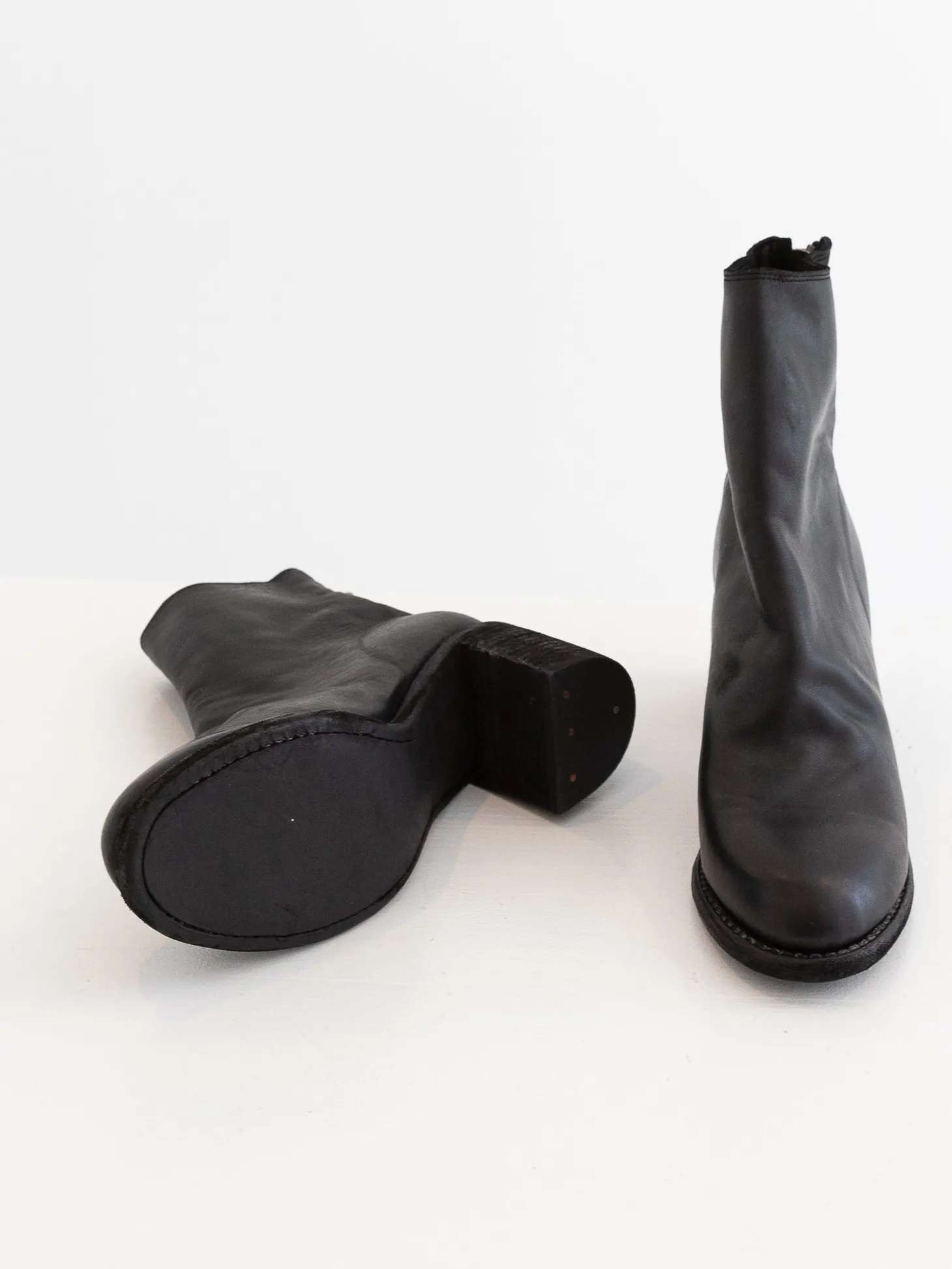 Guidi Back Zip Boot M86, Black