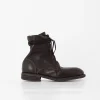 Guidi Front Tie/Back Zip Boot 995BZ, Dark Brown