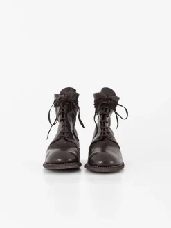 Guidi Front Tie/Back Zip Boot 995BZ, Dark Brown