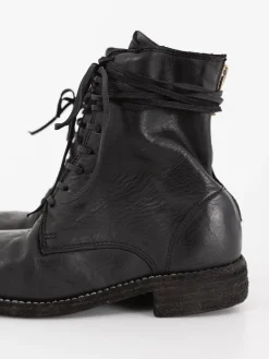 Guidi Front Tie/Back Zip Boot 995BZ, Black