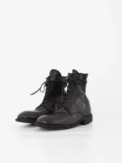 Guidi Front Tie/Back Zip Boot 995BZ, Black
