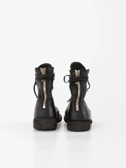 Guidi Front Tie/Back Zip Boot 995BZ, Black