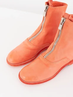 Guidi Front Zip Boot 210, Coral