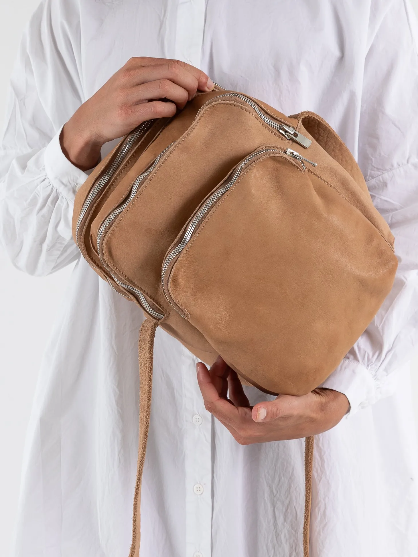 Guidi Triple Zip Bag BR01
