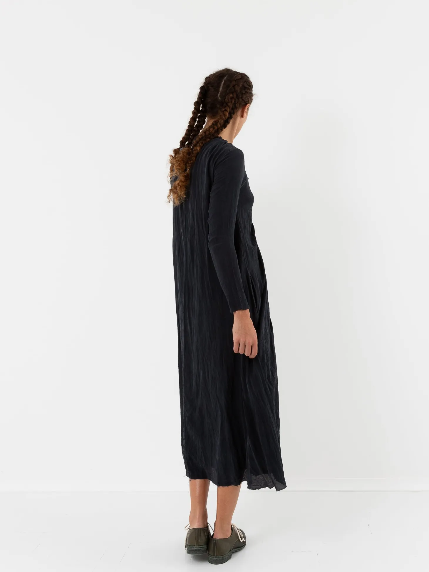 Hazel Brown Double Ruched Dress