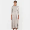 Hazel Brown Felled Seam Dress