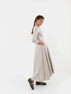 Hazel Brown Felled Seam Dress