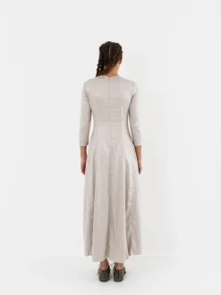 Hazel Brown Felled Seam Dress