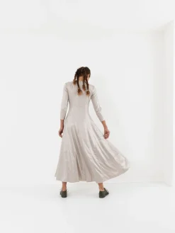 Hazel Brown Felled Seam Dress