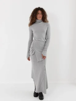 Marc LeBihan High Neck Knit Top