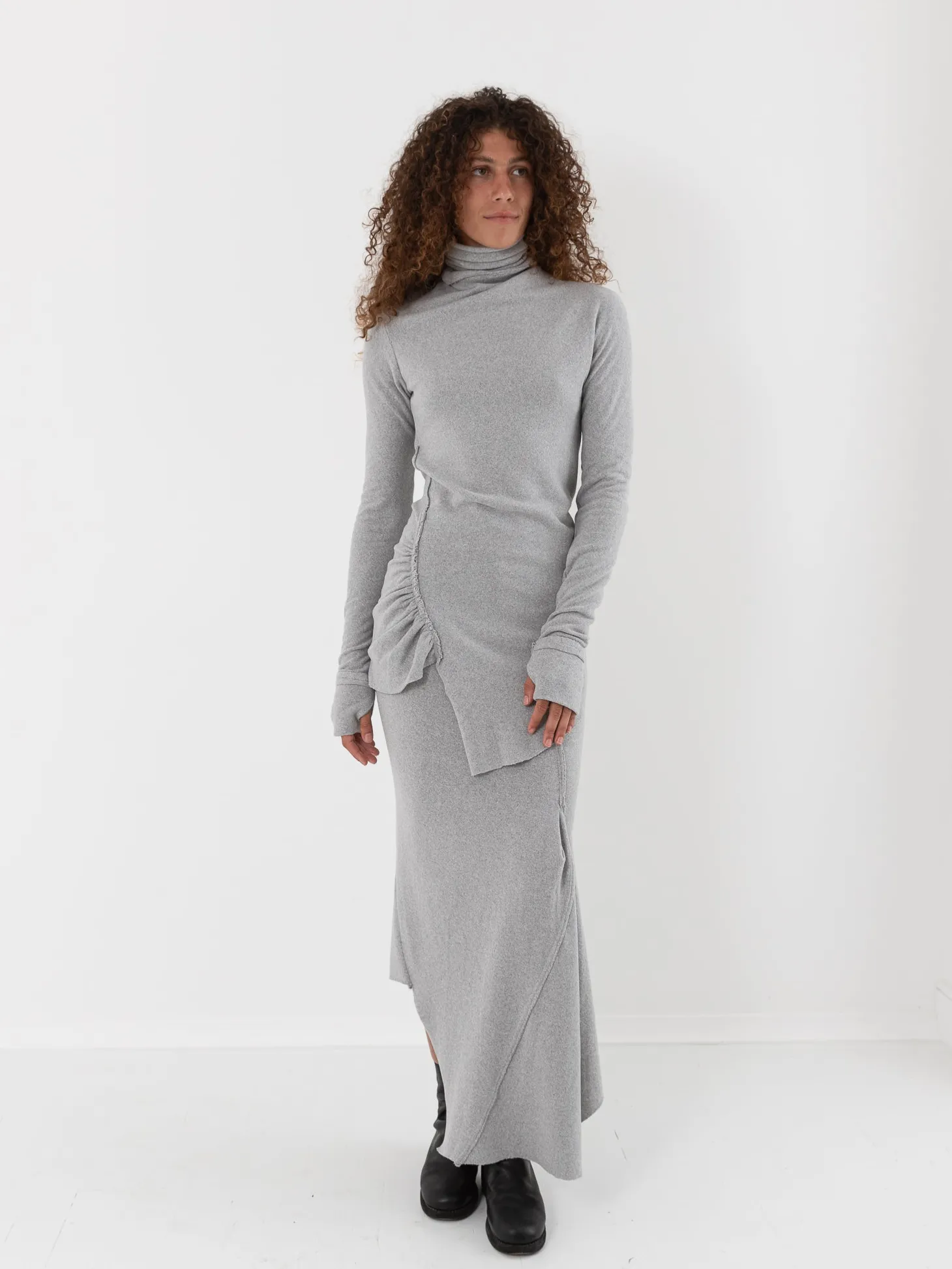 Marc LeBihan High Neck Knit Top