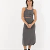 Marc LeBihan Stretch Silk Crop Top, Rose Grey