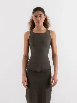 Marc LeBihan Stretch Silk Tank
