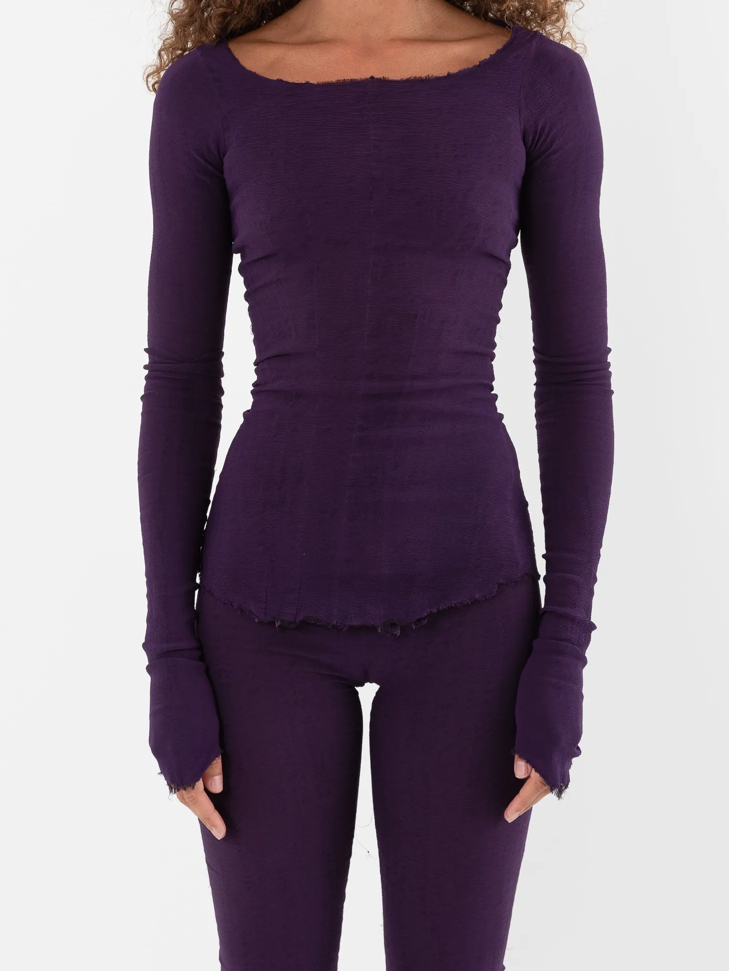 Marc LeBihan Stretch Silk Top