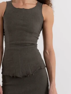 Marc LeBihan Stretch Silk Tank