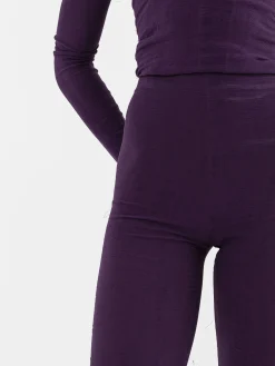 Marc LeBihan Stretch Silk Leggings
