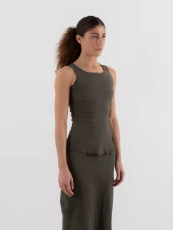 Marc LeBihan Stretch Silk Tank