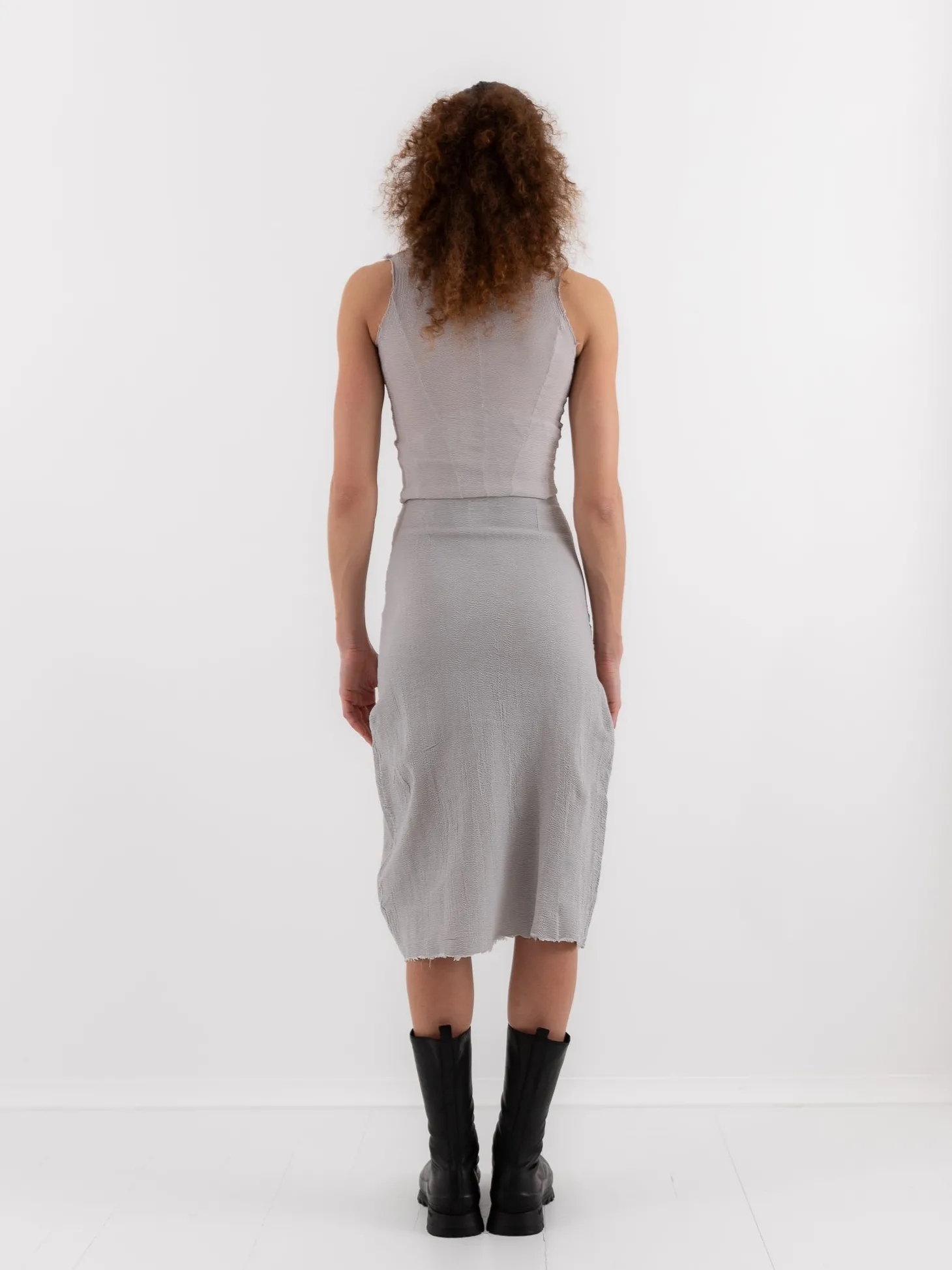 Marc LeBihan Stretch Silk Skirt