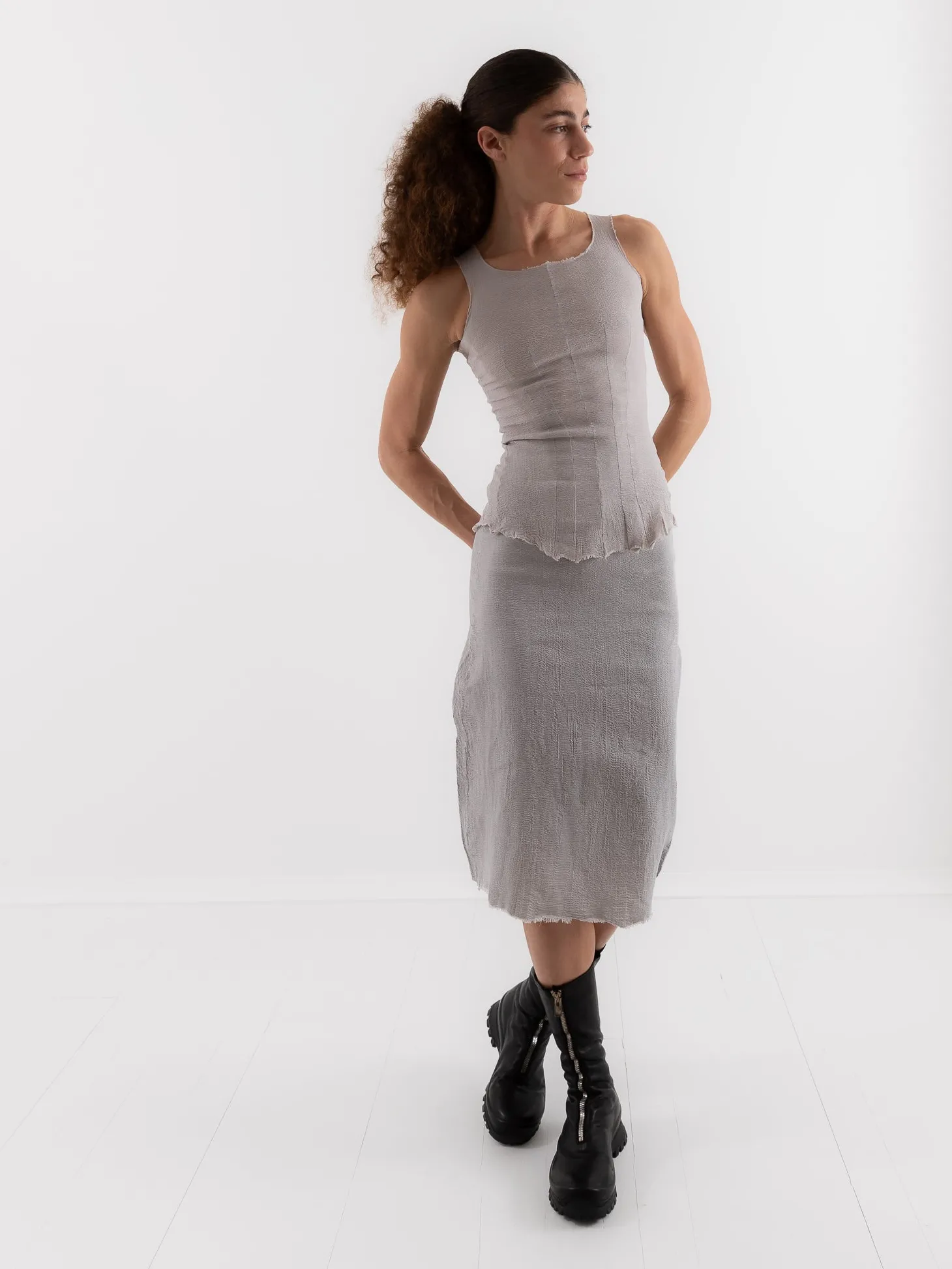 Marc LeBihan Stretch Silk Tank