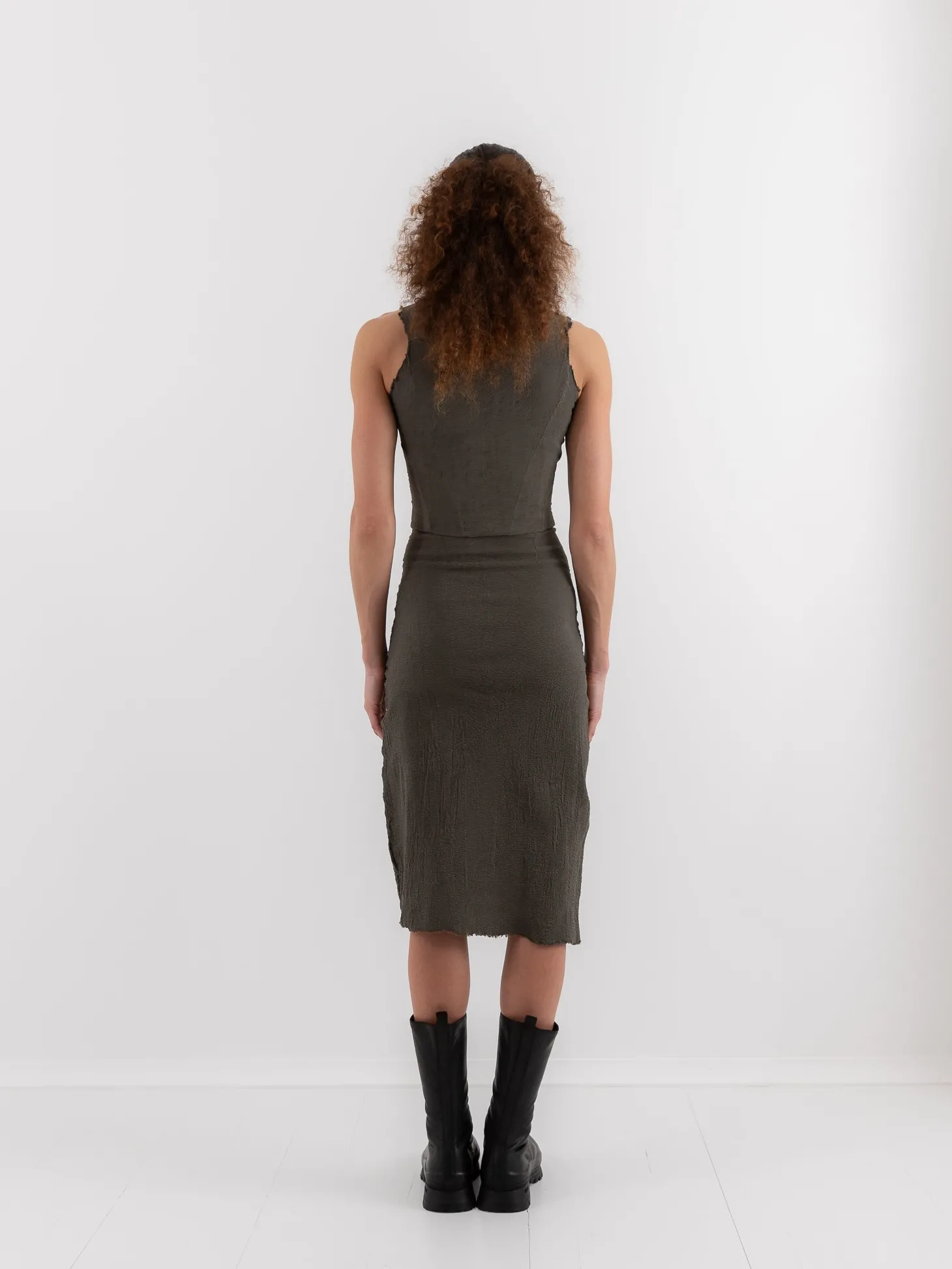 Marc LeBihan Stretch Silk Skirt