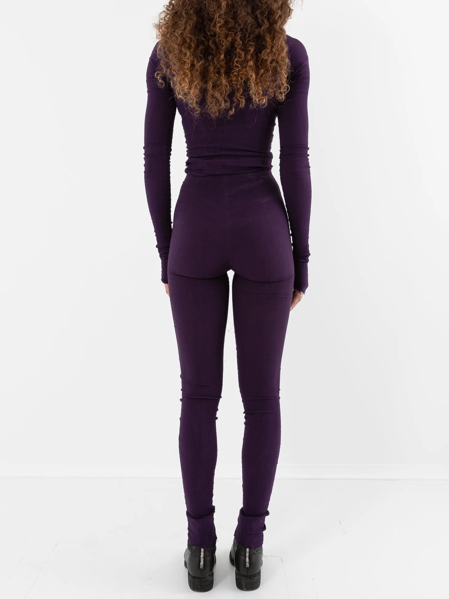 Marc LeBihan Stretch Silk Leggings