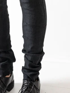 Marc LeBihan Stretch Silk Leggings, Black