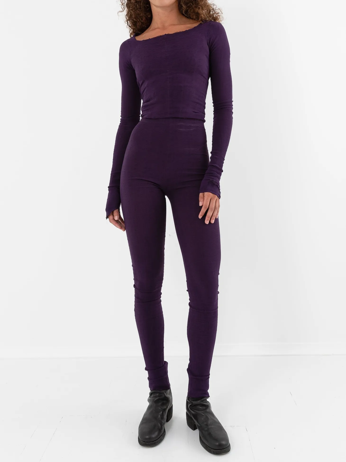 Marc LeBihan Stretch Silk Leggings